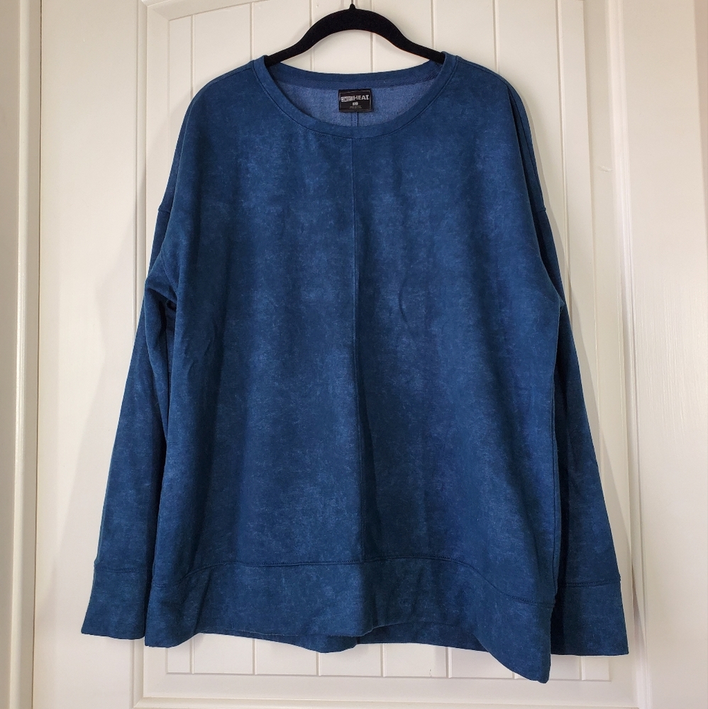 Womens 32° Degrees Heat crew neck pullover sweatshirt size large